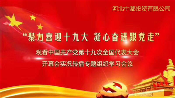 集團(tuán)組織干部職工收看黨的十九大開幕會盛況